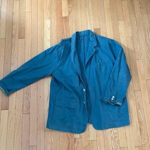 Orvis Blue Cotton Casual Blazer